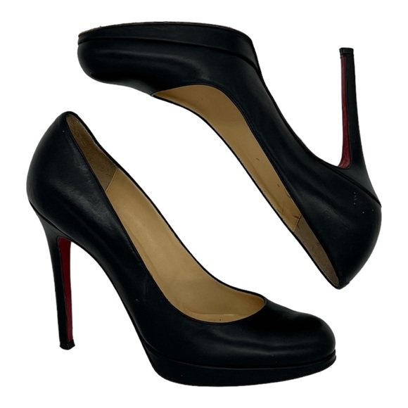 Christian Louboutin Nappa Leather Black Platform ‘New Simple‘ 100 Pumps Size 36 - Picture 2 of 7